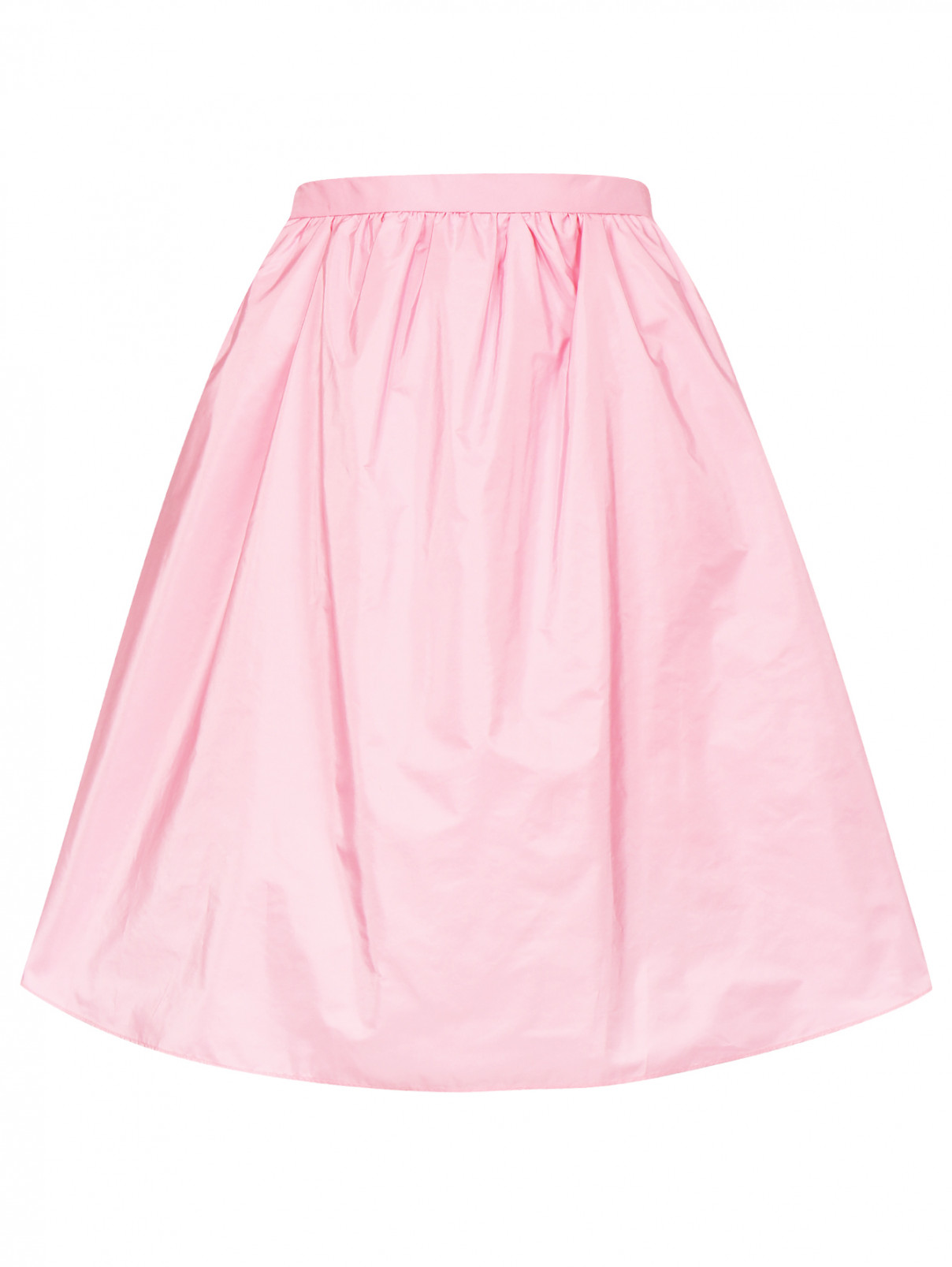 Юбка-мини с боковыми карманами Carven  –  Общий вид  – Цвет:  Розовый