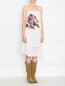 Платье-сарафан из льна с принтом Kenzo  –  Модель Верх-Низ