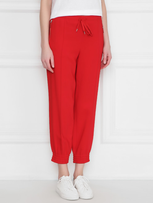 Брюки из вискозы на резинке Ermanno Scervino - МодельВерхНиз