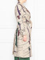 Пальто легкое из ткани с рисунком Marina Rinaldi  –  МодельВерхНиз2