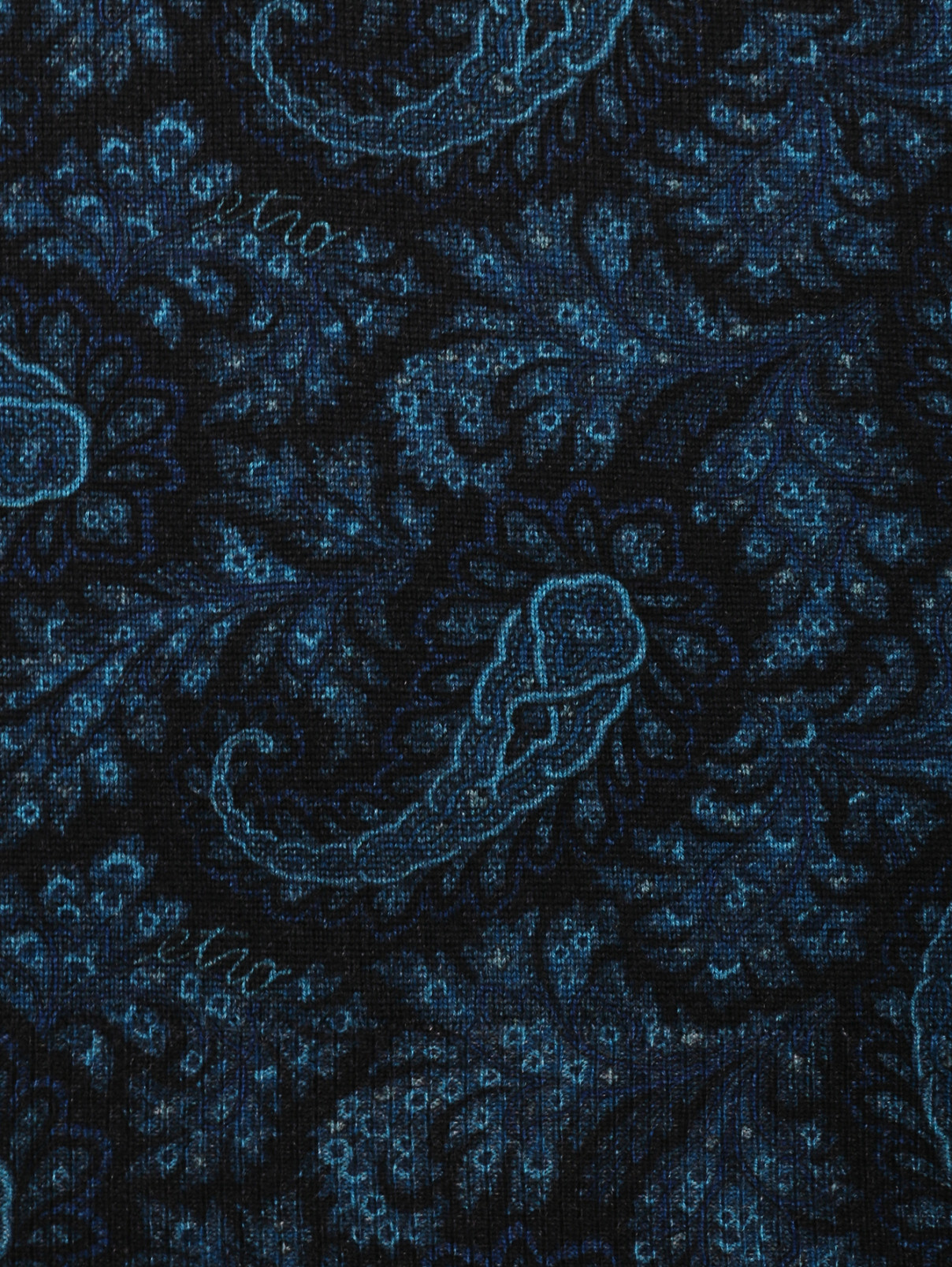 Джемпер из шерсти с узором Etro  –  Деталь1  – Цвет:  Синий