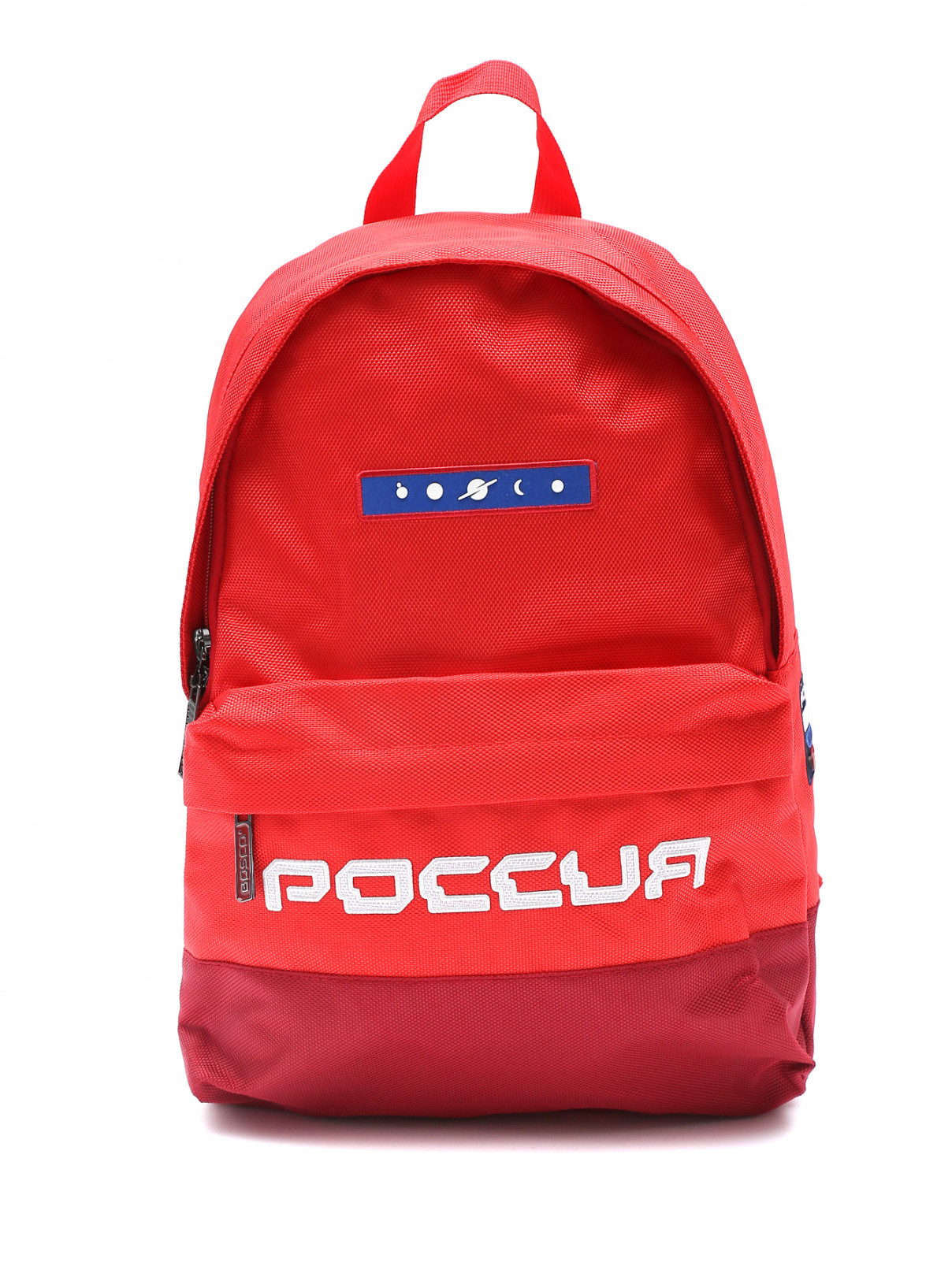 Рюкзак c вышивкой BOSCO  –  Общий вид  – Цвет:  Красный