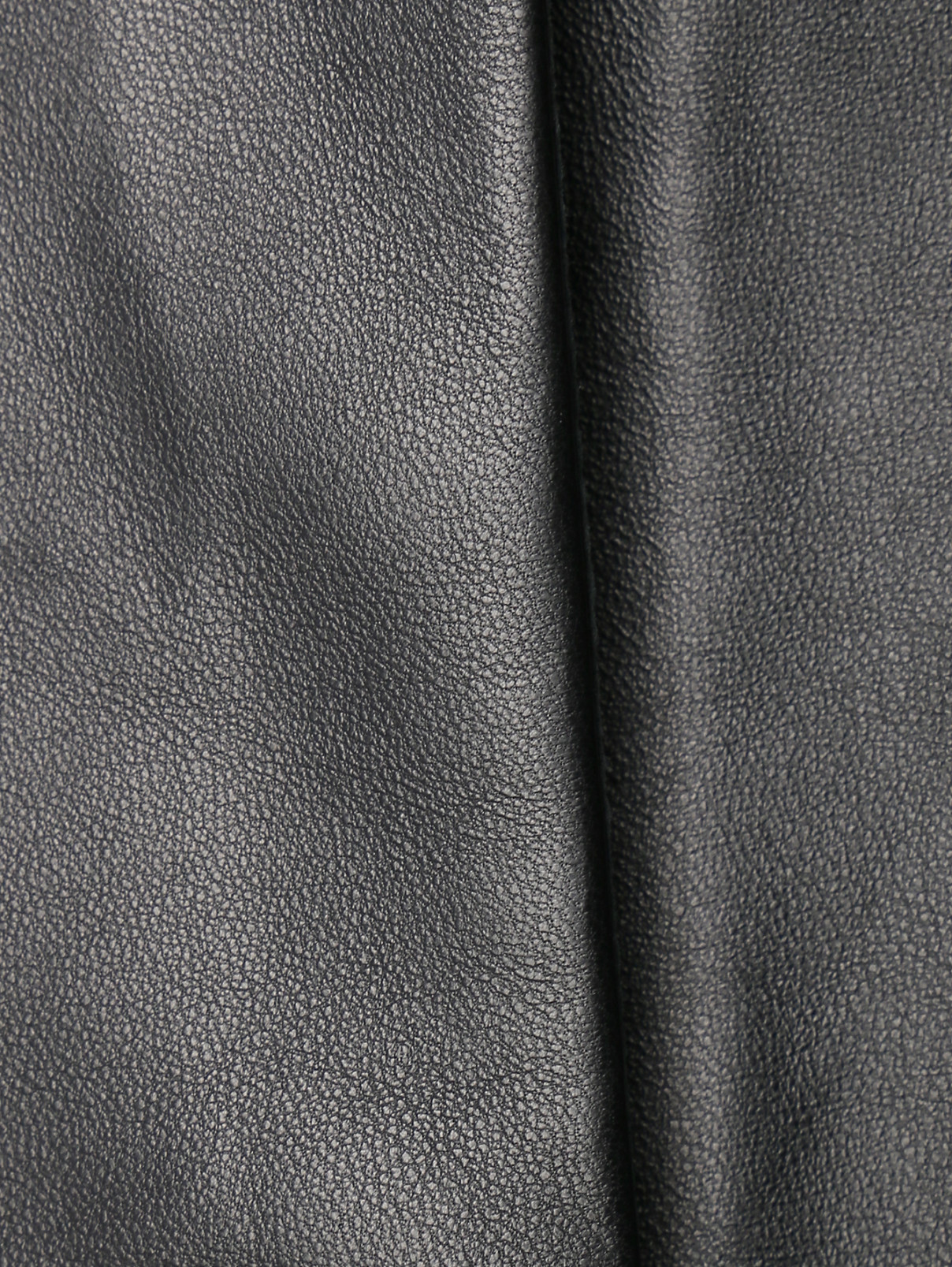 Куртка из гладкой кожи Lorena Antoniazzi  –  Деталь  – Цвет:  Черный