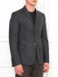 Однобортный пиджак из шерсти Emporio Armani  –  Модель Верх-Низ