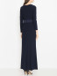 Платье-макси с длинным рукавом и декоративной пряжкой Lauren  –  МодельВерхНиз1