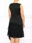 Платье из шелка  с драпировкой с накидкой в комплекте Marina Rinaldi  –  Модель Верх-Низ1