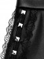 Мини-юбка с кружевом и металлическим декором Gaelle  –  Деталь1