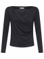 Трикотажная блуза с драпировкой Max Mara  –  Общий вид