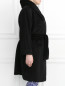 Пальто из шерсти с капюшоном и карманами Marina Rinaldi  –  Модель Верх-Низ2