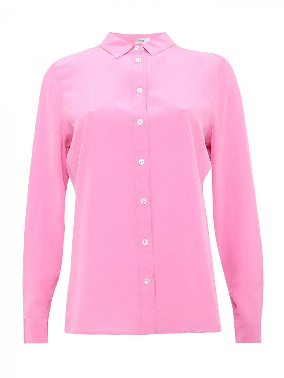 Блуза из шелка CLOSED  –  Общий вид  – Цвет:  Розовый