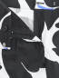 Укороченные брюки из хлопка с узором Moschino Boutique  –  Деталь