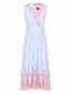 Платье-миди из хлопка с вышивкой Max&Co  –  Общий вид