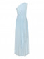 Платье-макси из шелка на одно плечо с драпировкой Max Mara  –  Общий вид