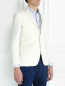 Пиджак однобортный из шерсти и шелка LARDINI  –  Модель Верх-Низ