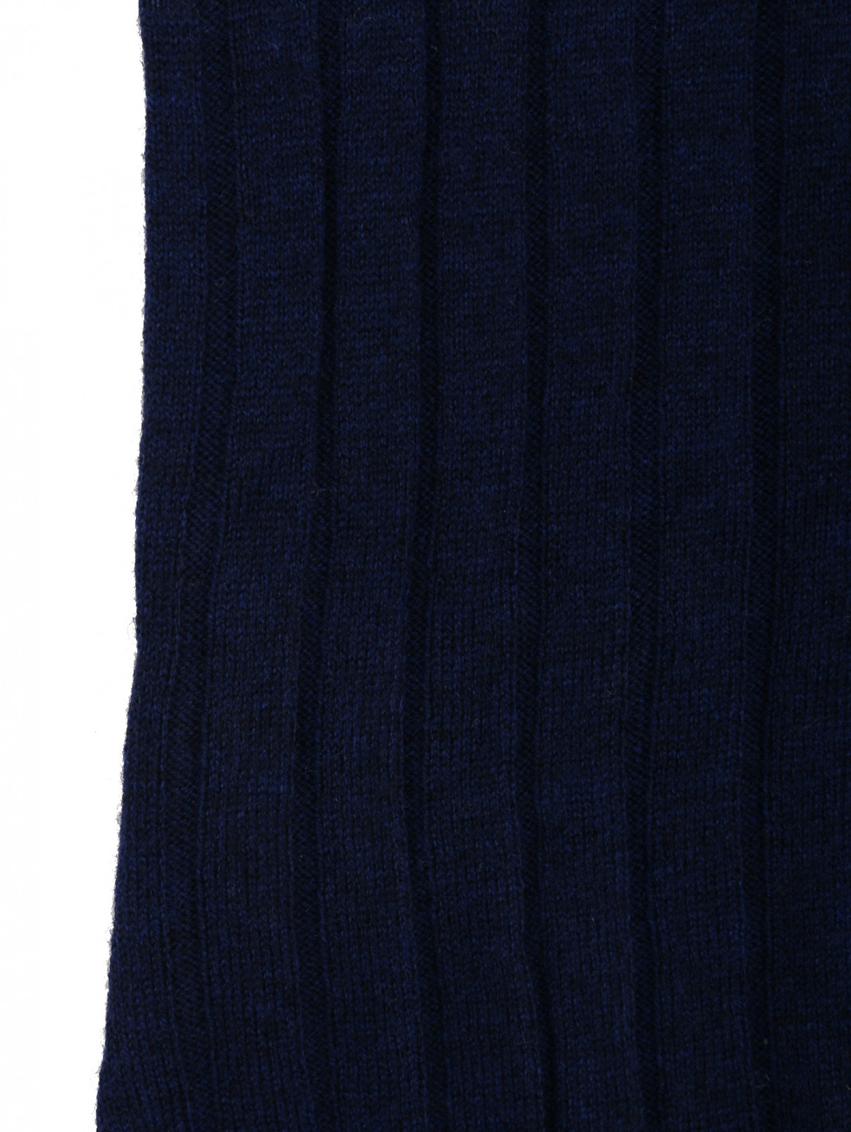 Водолазка из смешанной шерсти в рубчик MiMiSol  –  Деталь1  – Цвет:  Синий