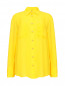 Блуза из шелка с накладными карманами и металлической фурнитурой BALMAIN  –  Общий вид