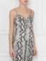 Топ шелковый с животным принтом Ermanno Scervino  –  МодельВерхНиз