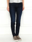 Узкие джинсы из темного денима со средней посадкой Armani Jeans  –  Модель Верх-Низ
