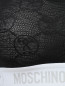 Полупрозрачный бюстгальтер с узором и контрастной резинкой Moschino Underwear  –  Деталь