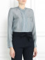 Блуза из шелка с узором Ballantyne  –  Модель Верх-Низ