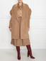 Пальто из шерсти с объемными рукавами Max Mara  –  МодельОбщийВид