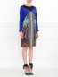 Платье из шелка с узором и боковыми карманами Etro  –  Модель Общий вид
