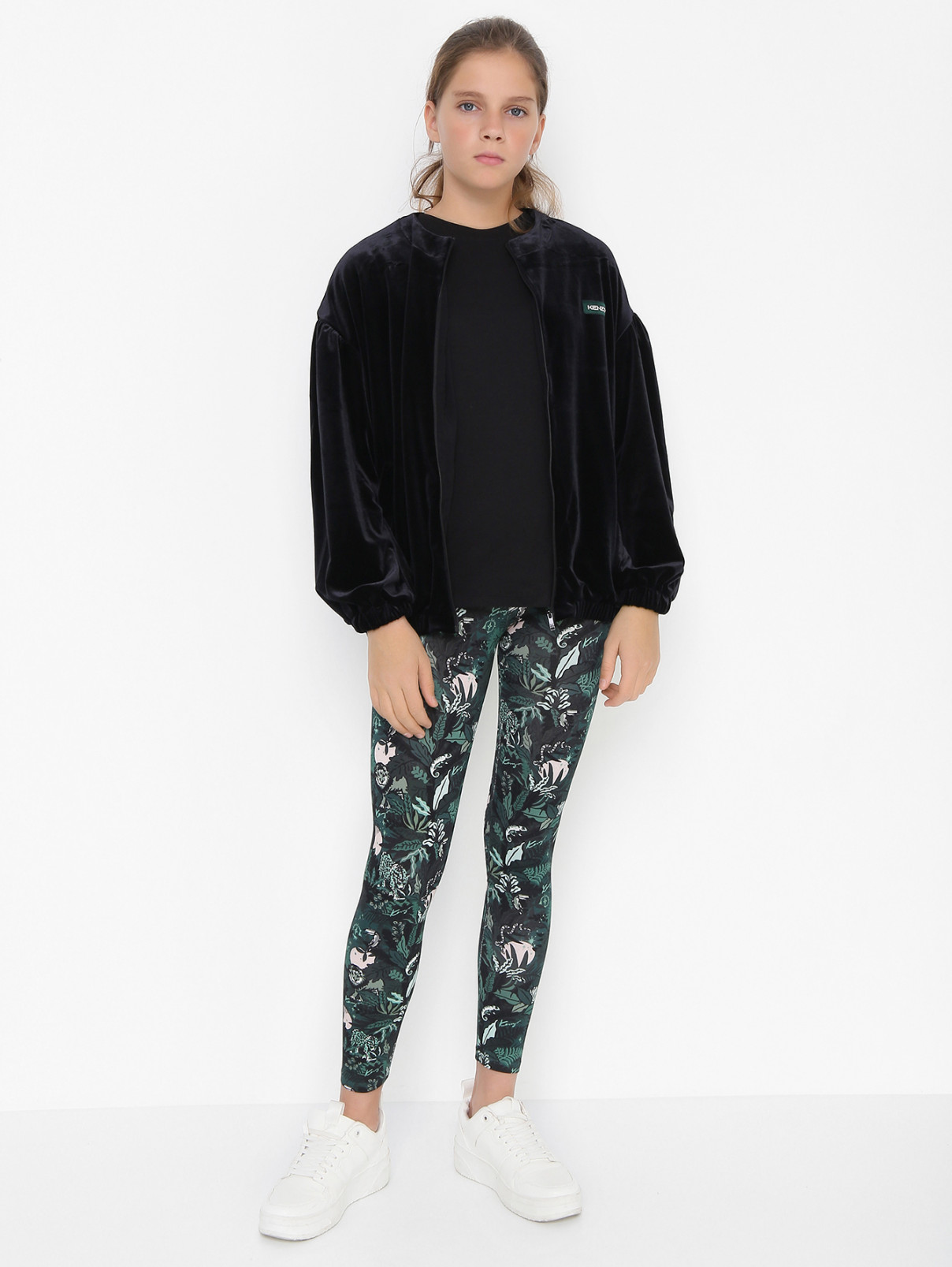 Леггинсы с узором на резинке Kenzo  –  МодельОбщийВид  – Цвет:  Узор