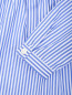 Блуза из хлопка свободного кроя с узором "полоска" Ermanno Scervino Junior  –  Деталь