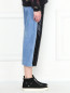 Укороченные джинсы декорированные пайетками Max&Co  –  МодельВерхНиз2