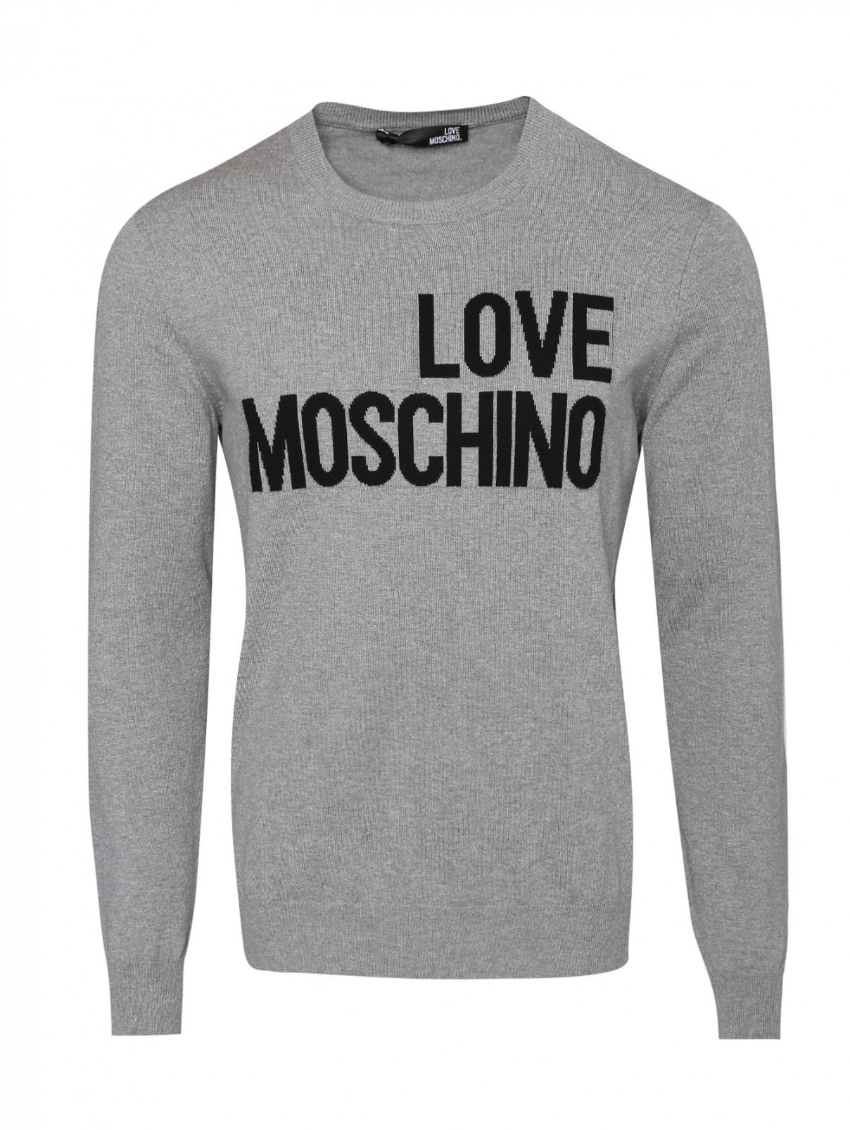 Джемпер из хлопка с узором Love Moschino  –  Общий вид