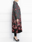 Пальто из фактурной ткани с цветочным узором Alberta Ferretti  –  Модель Верх-Низ2