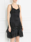 Платье-мини из шелка с юбкой-пачкой Marthe+Francois Girbaud  –  Модель Верх-Низ