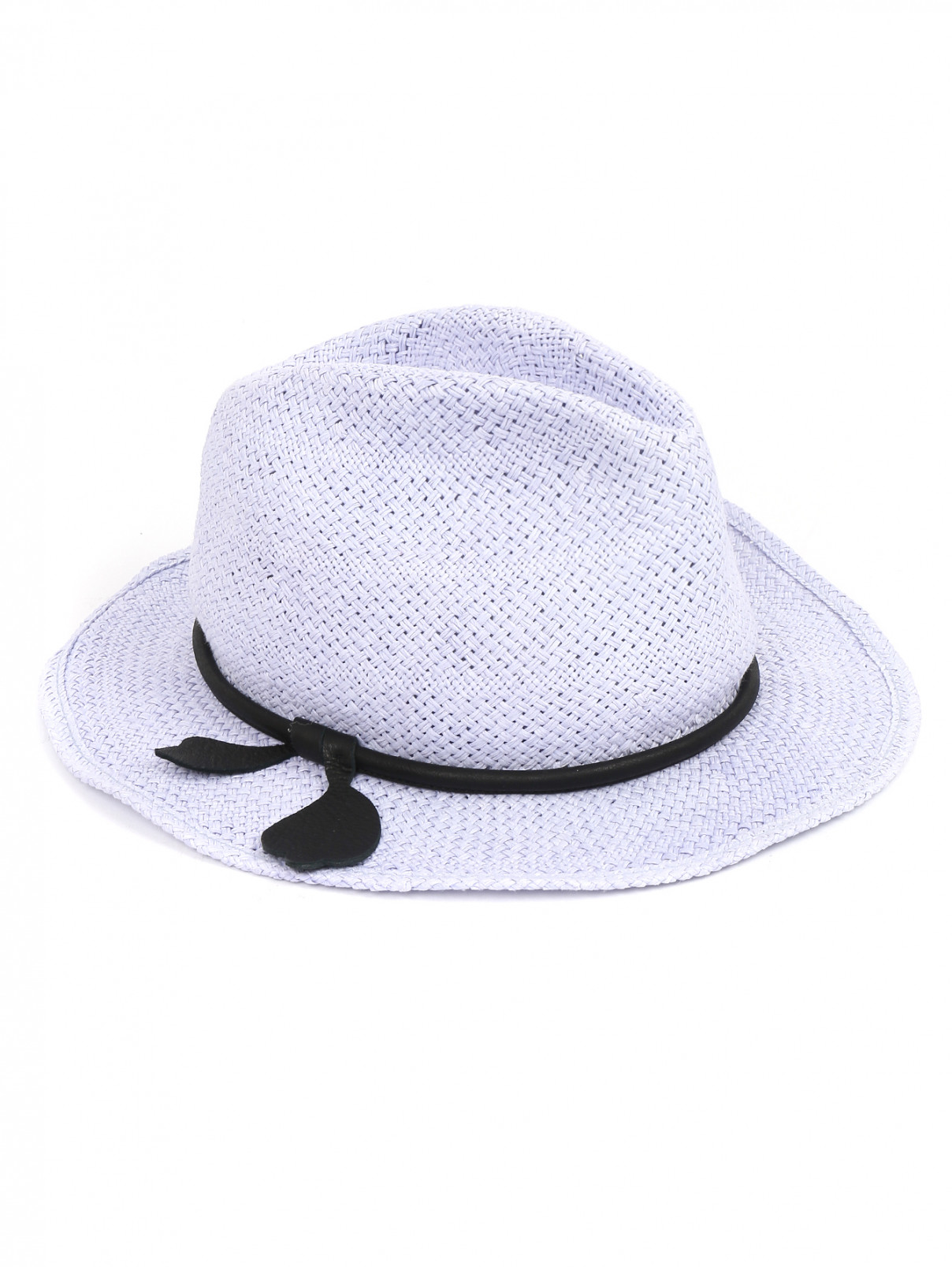 Шляпа с контрастной отделкой Emporio Armani  –  Общий вид  – Цвет:  Фиолетовый