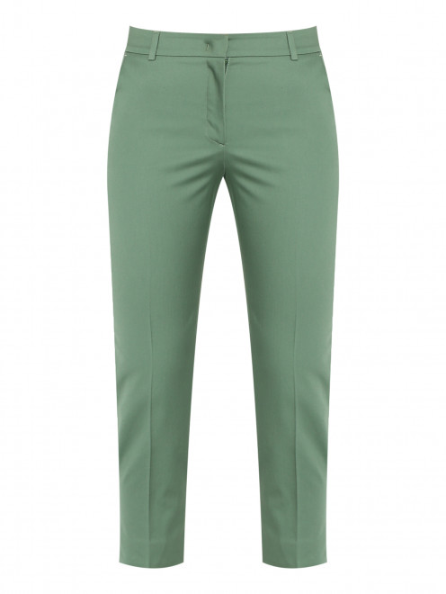 Укороченные брюки из хлопка Weekend Max Mara - Общий вид