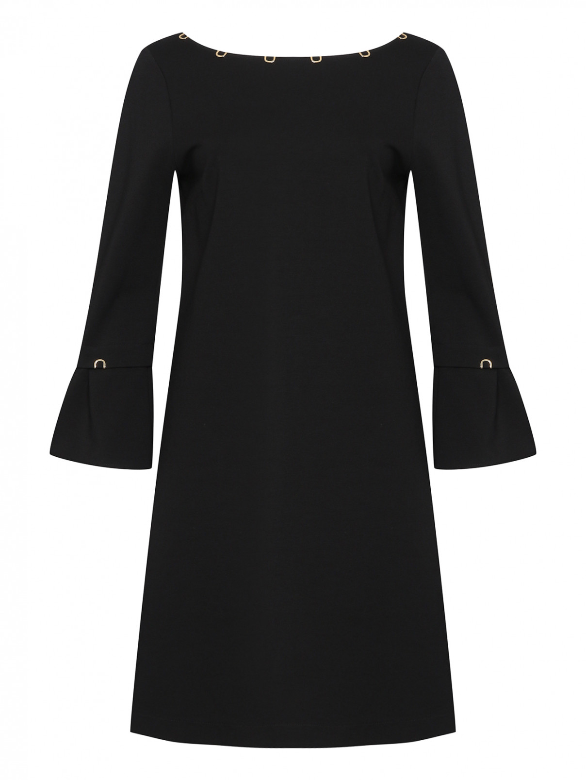 Платье с декоративными элементами Cavalli class  –  Общий вид  – Цвет:  Черный