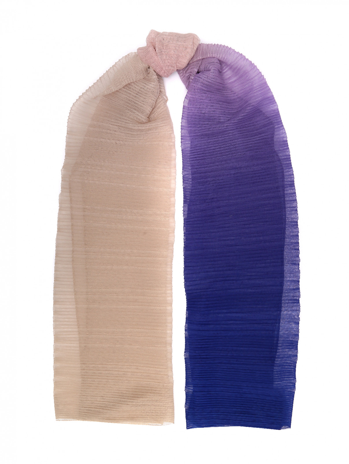 Шарф плиссе из сетки Max&Co  –  Общий вид  – Цвет:  Мультиколор