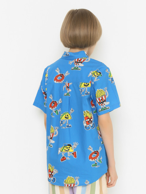 Хлопковая рубашка с узором - МодельВерхНиз1