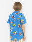 Хлопковая рубашка с узором Stella McCartney kids  –  МодельВерхНиз1