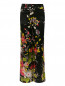 Легкие брюки из шелка с цветочным узором Jean Paul Gaultier  –  Общий вид