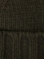 Кепка из шерсти с мягким козырьком декорированная вышивкой Stone Island  –  Деталь1