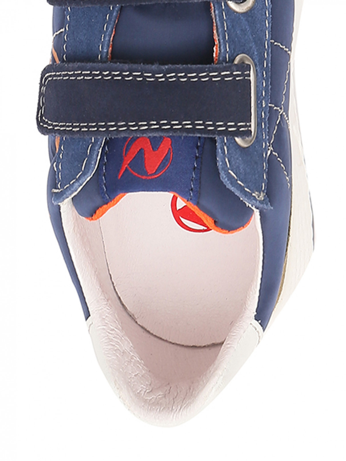 Замшевые кроссовки на липучках Naturino  –  Деталь1  – Цвет:  Синий