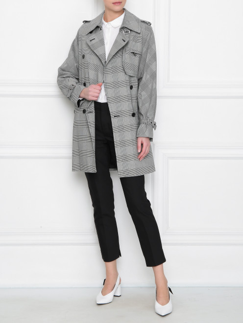 Плащ из хлопка укороченный Max Mara - МодельОбщийВид