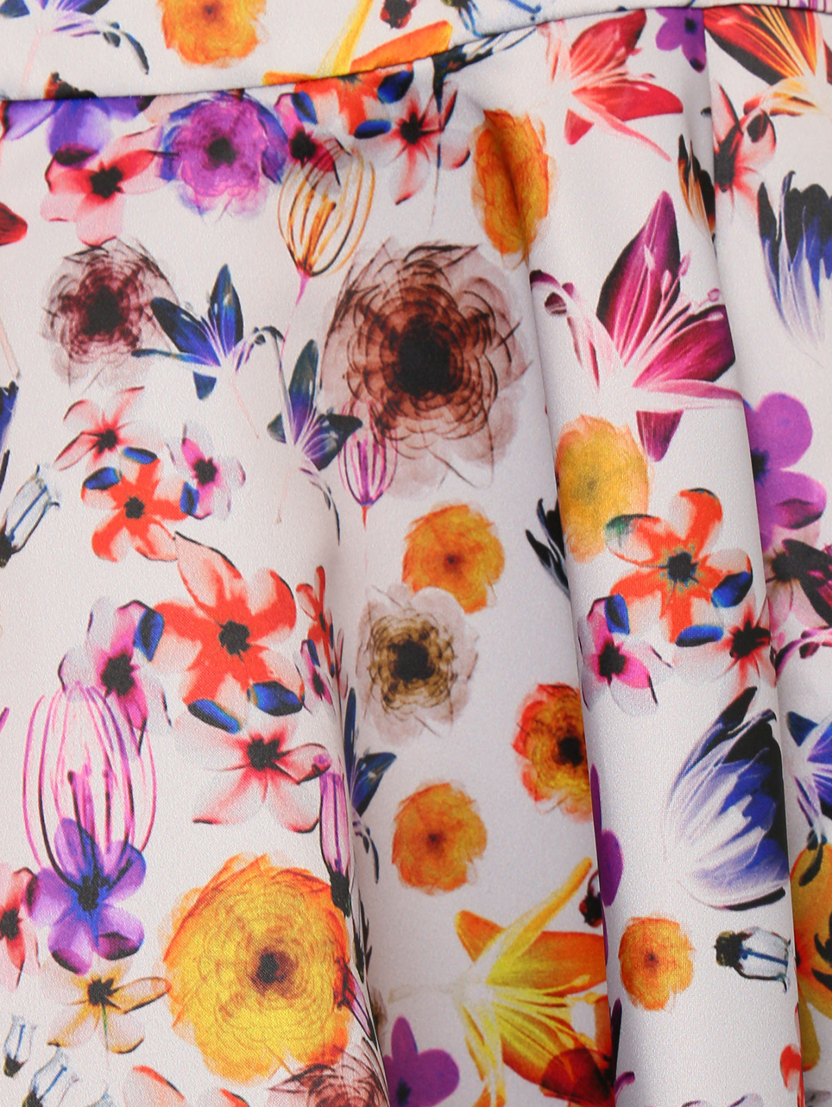 Юбка-миди с цветочным узором Kira Plastinina  –  Деталь  – Цвет:  Узор