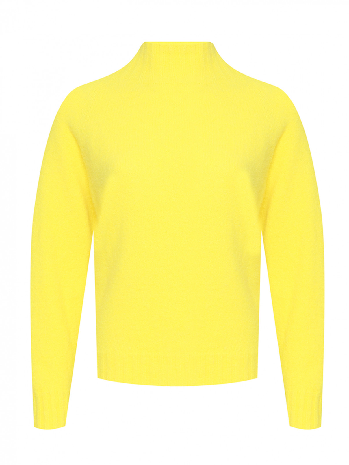 Свитер из альпаки однотонный Marina Rinaldi  –  Общий вид  – Цвет:  Желтый
