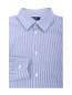 Рубашка из хлопка с узором полоска Dal Lago  –  Общий вид
