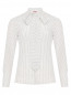 Блуза из шёлка с узором Max Mara  –  Общий вид