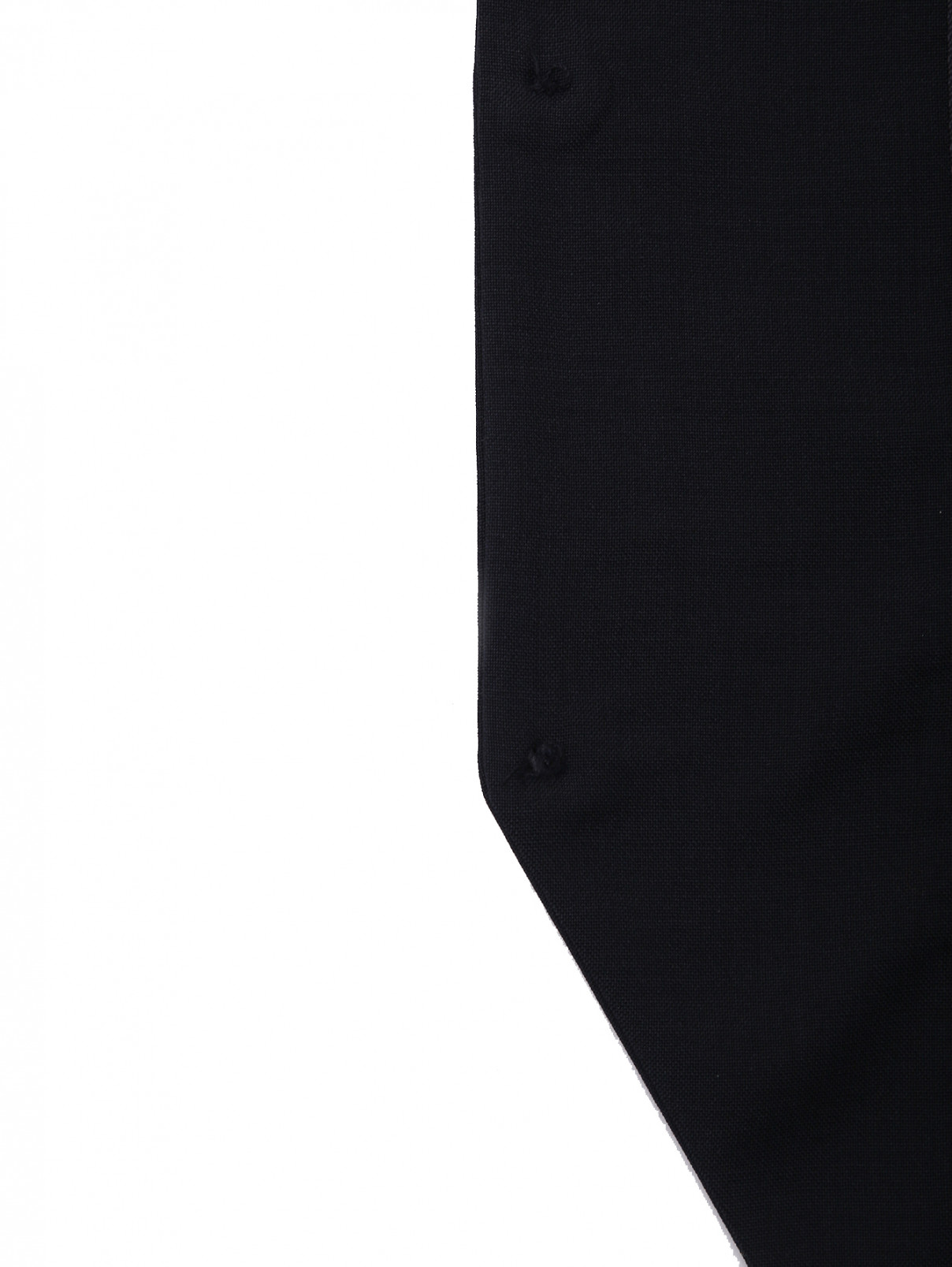 Классический жилет из шерсти Dal Lago  –  Деталь  – Цвет:  Черный