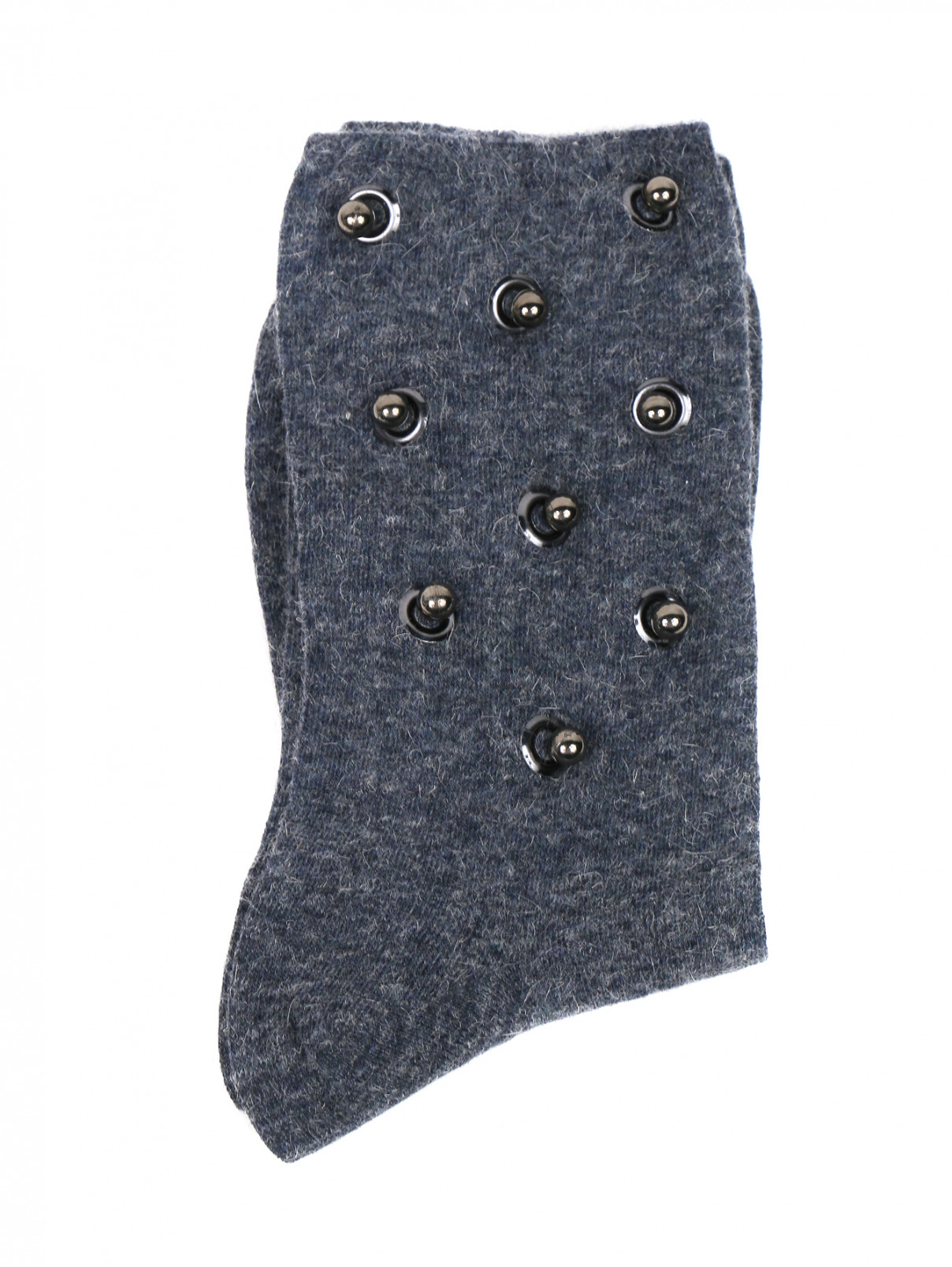 Носки с декором ALTO MILANO  –  Общий вид  – Цвет:  Синий