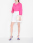 Блуза из хлопка и льна универсального размера Luisa Spagnoli  –  МодельОбщийВид