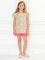 Блуза из хлопка с цветочным узором Gucci  –  Модель Общий вид